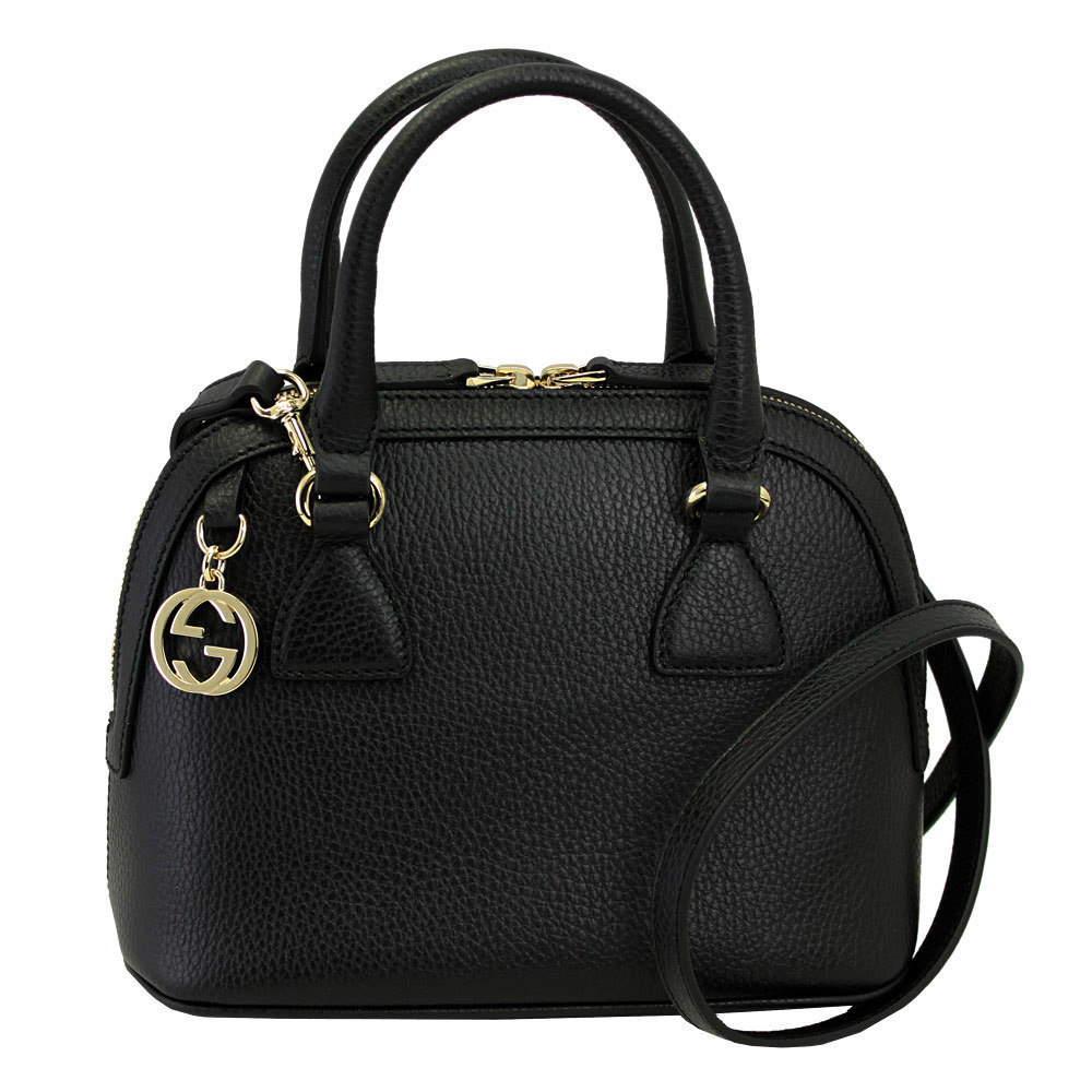 Gucci 2way G Leather With Interlocking Black Char… - image 1